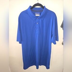 NWOT Golf Navy Blue Knit Polo‎ Shirt with Short Sleeves XL